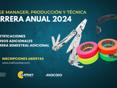 Carrera Anual de Stage Manager, Producción y Técnica 2024